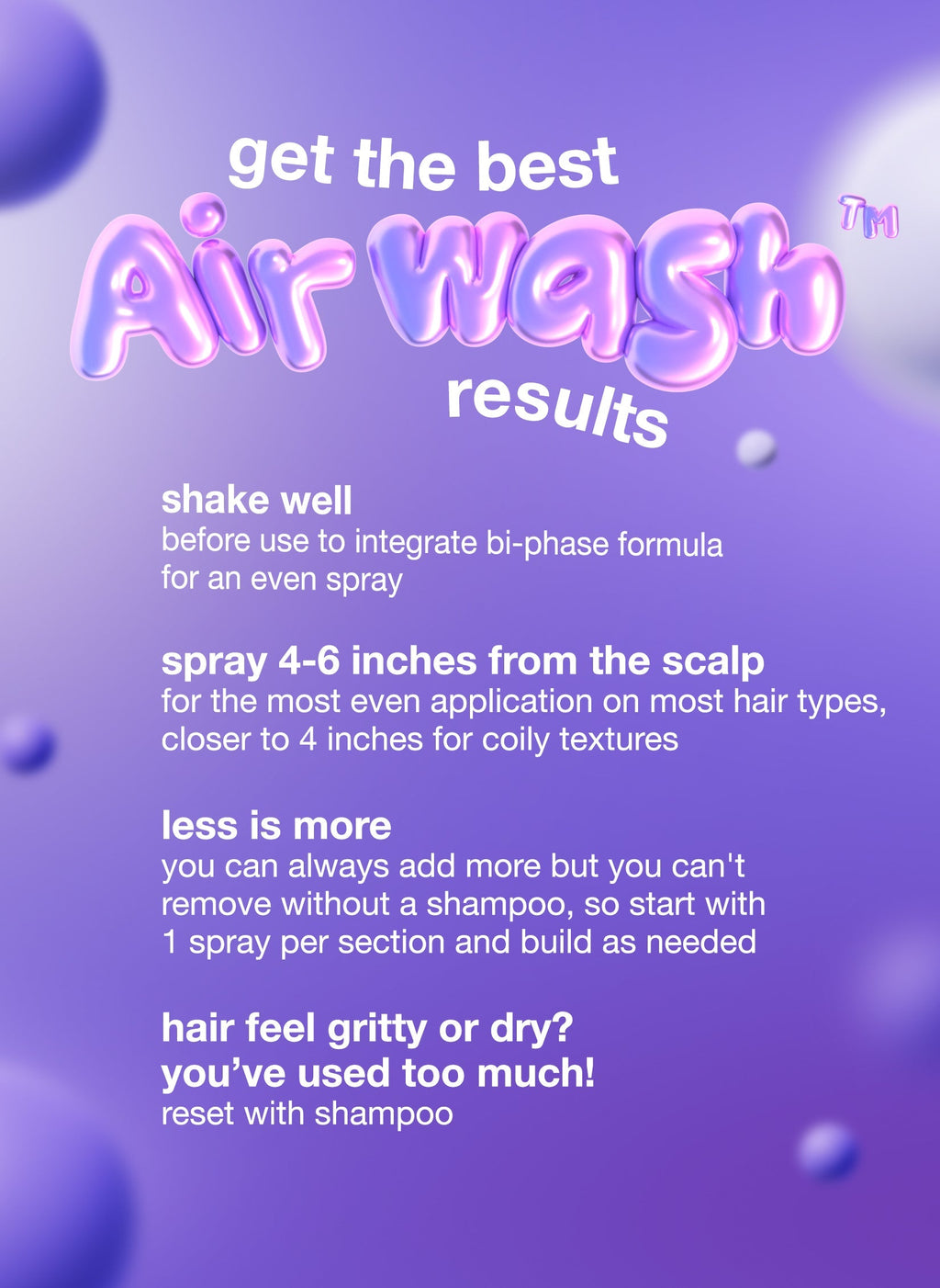 Mini AirWash™ dry shampoo